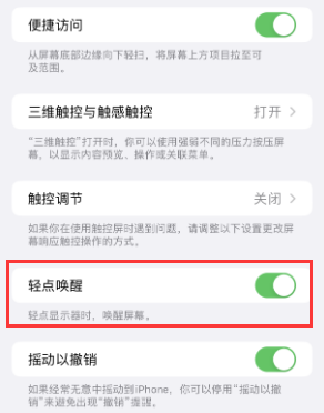 永年苹果授权维修站分享iPhone轻点无法唤醒怎么办 