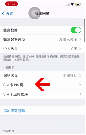 永年苹果14维修网分享如何给iPhone14的SIM卡设置密码 