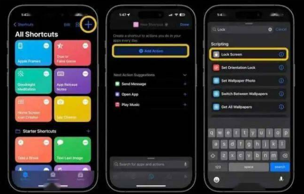永年苹果14锁屏维修店分享iPhone14升级iOS16.4后如何创建锁屏快捷方式 