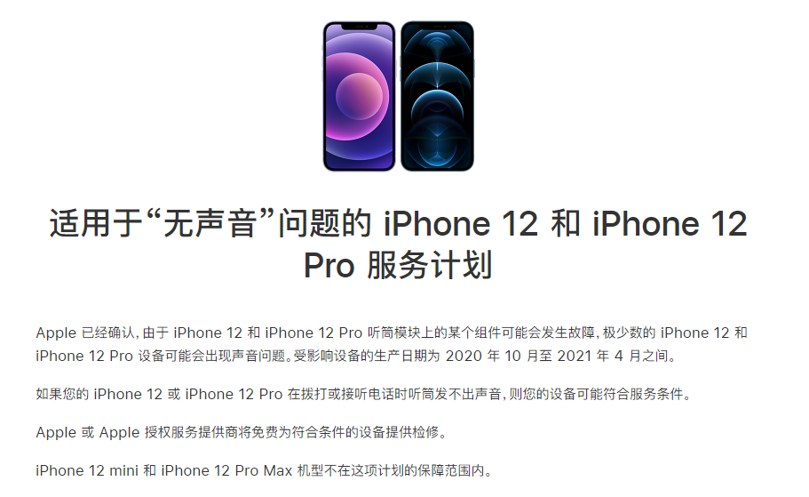 永年苹果手机维修分享iPhone 12/Pro 拨打或接听电话时无声音怎么办 